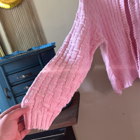 Pink Cable Knit Sweater - Picture 3 of 8